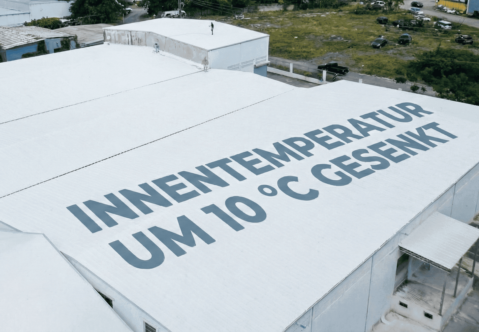 Industriehalle mit B-ThermIQ Beschichtung